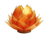 Lotus sfeerlicht groot - Oranje goudrand
